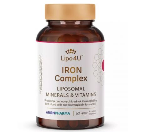 IRON Complex lipozomálne železo s vitamínmi C a B12 60 kapsúl