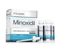 FOLIGAIN 5% minoxidil pre mužov so zníženým obsahom alkoholu 3 x 60 ml (trojmesačná kúra)